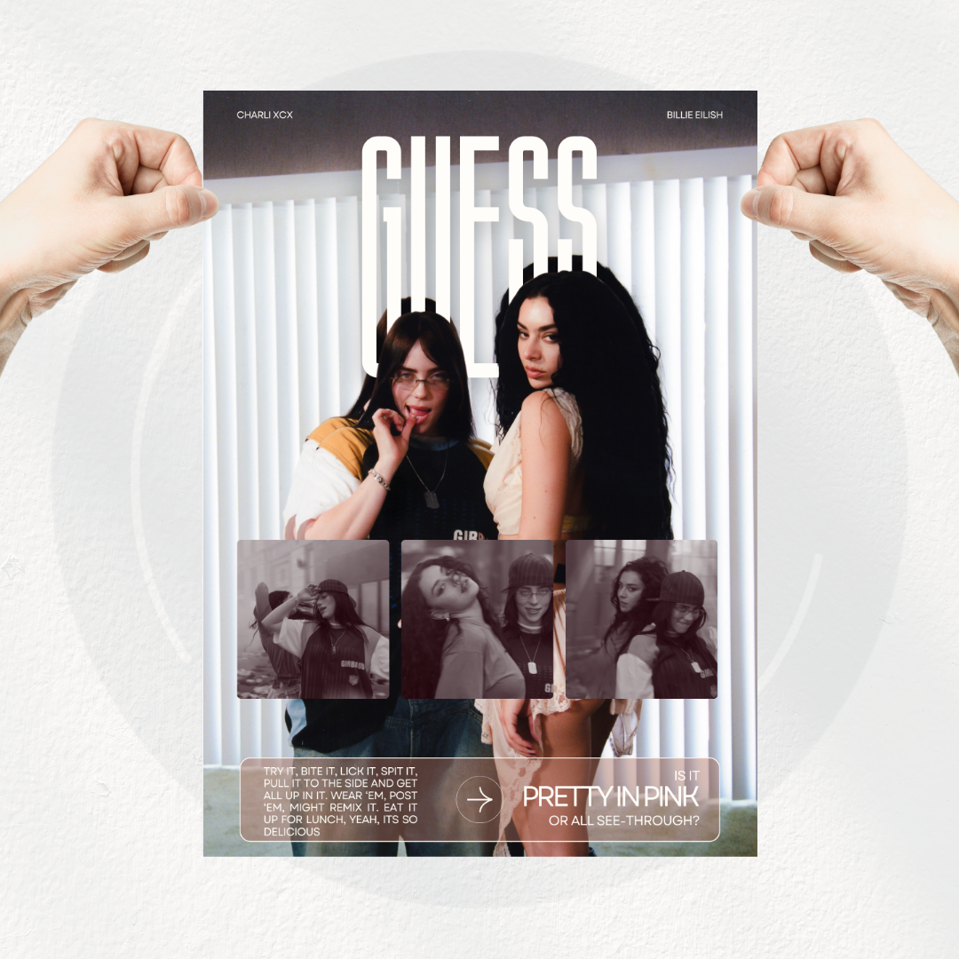 Billie Eilish & charli xcx -Guess | Poster
