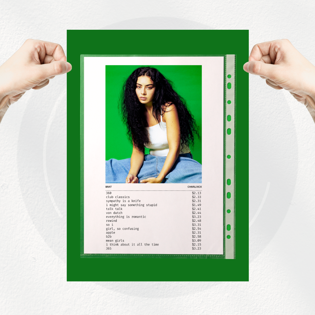 charli xcx - brat | poster