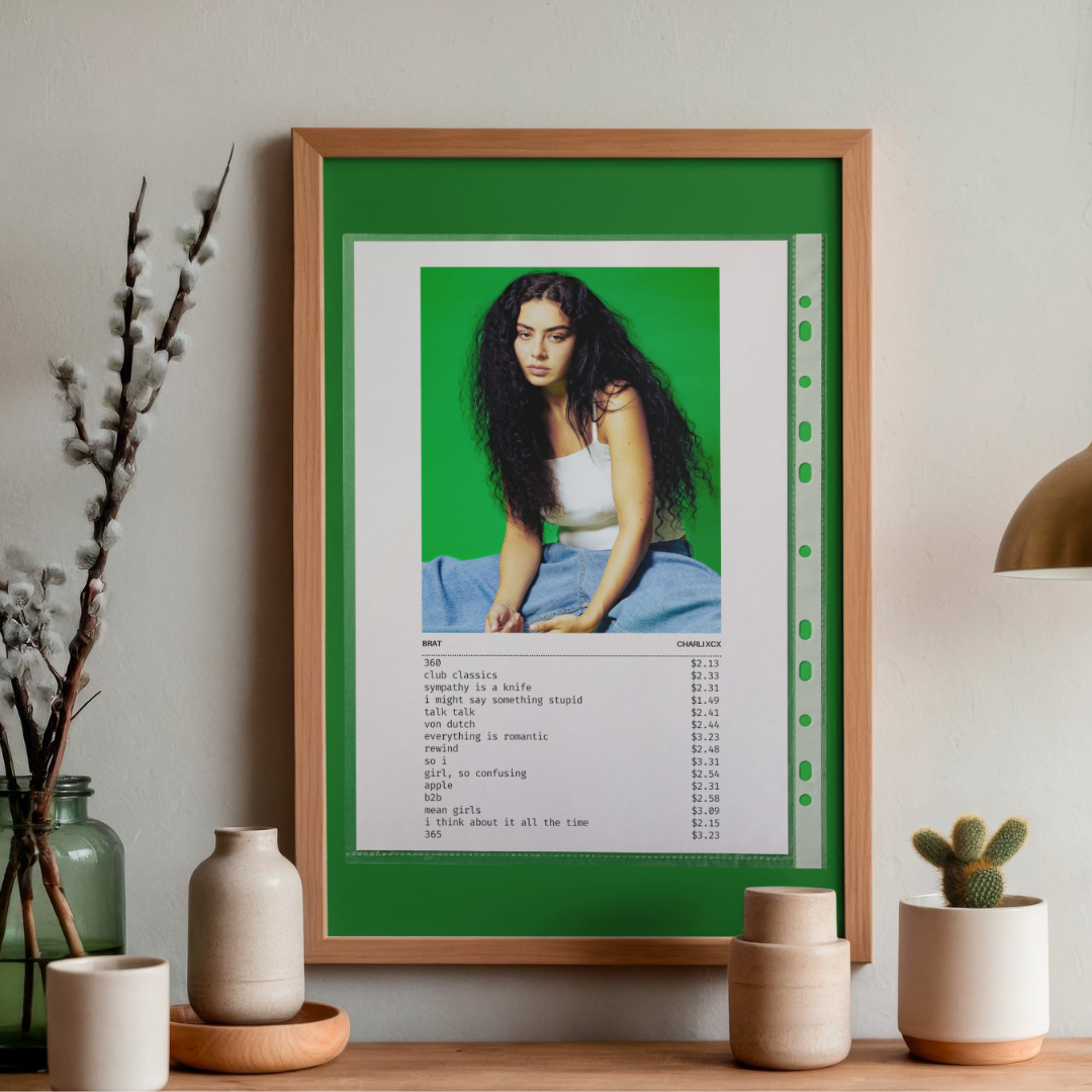 charli xcx - brat | poster