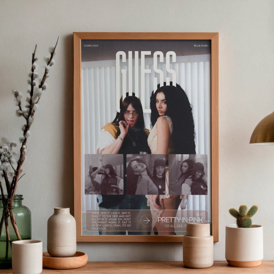 Billie Eilish & charli xcx -Guess | Poster